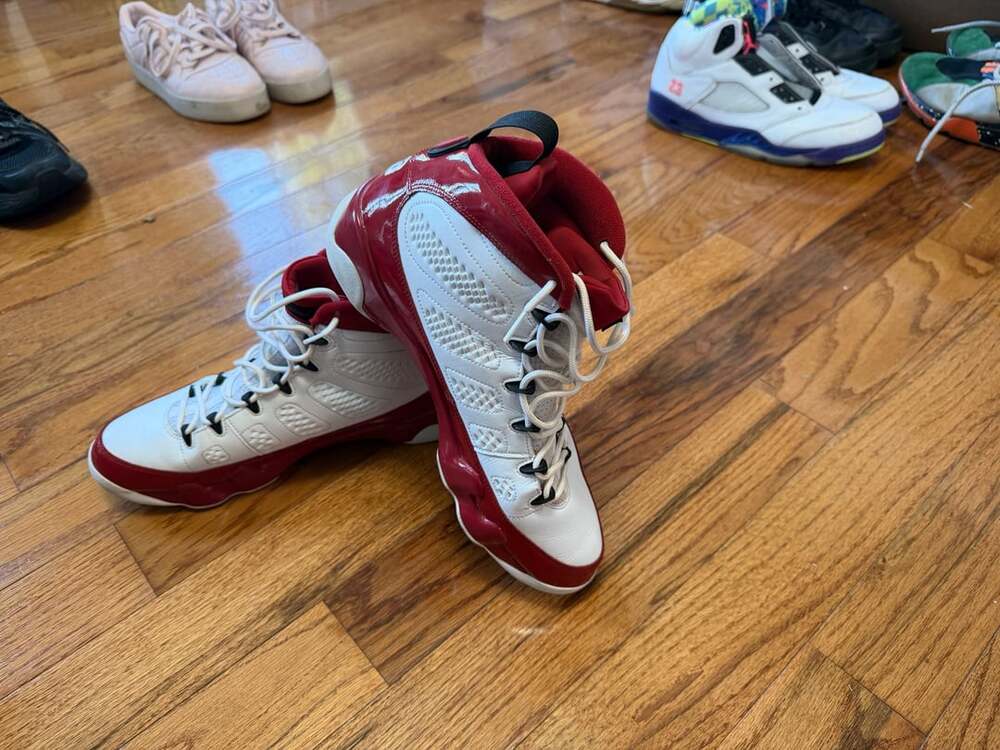Nike Air Jordan 9 Retro Gym Red White Black Men's Size 11.5 (302370-160)